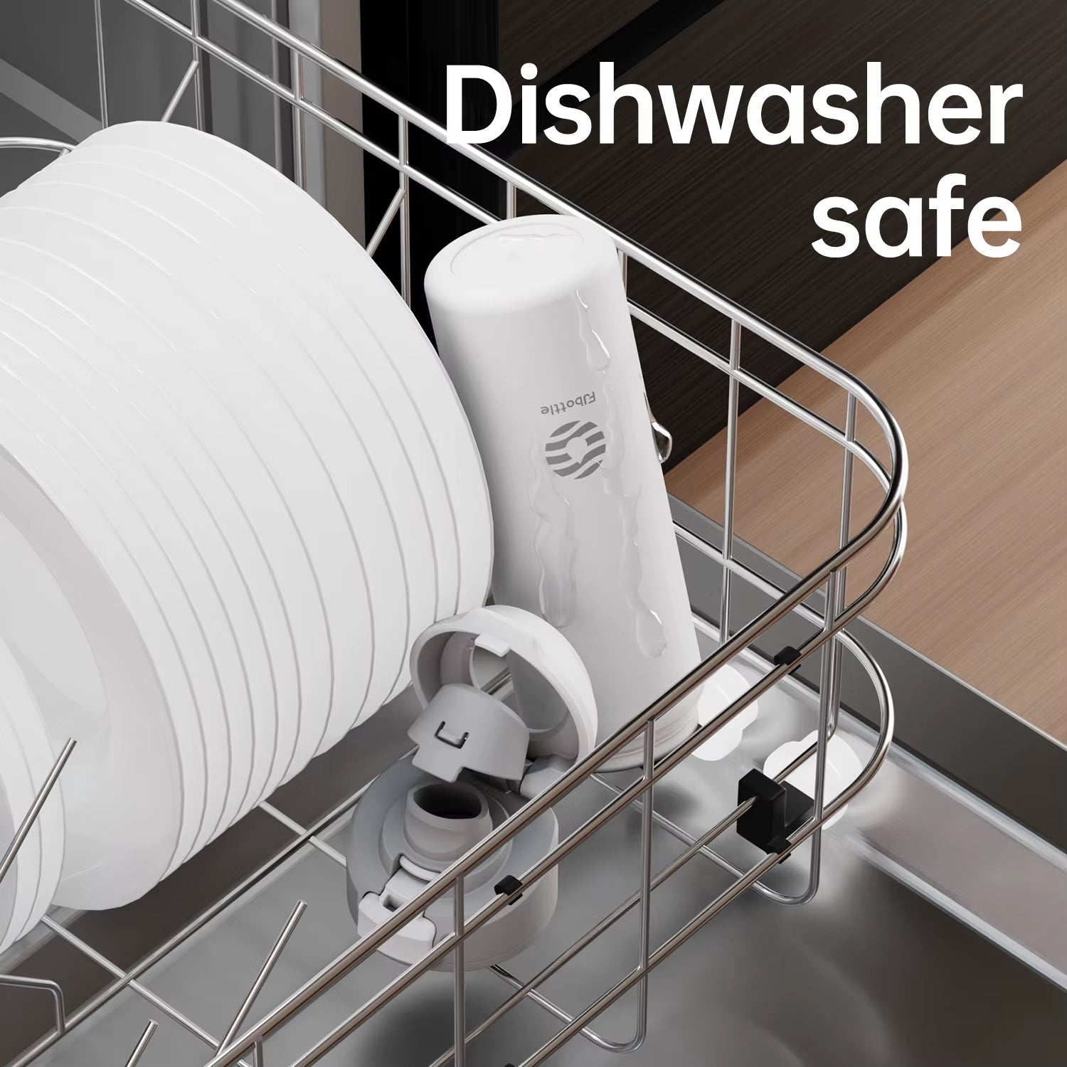 Fjbottle 710/950Ml Magnetic Lid Insulated Water Bottle with Phone Mount, Thermal Water Bottle for Outdoor