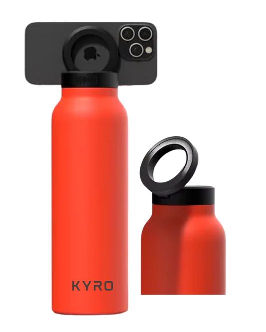 Insulated Water Bottle with Magnetic Phone Holder