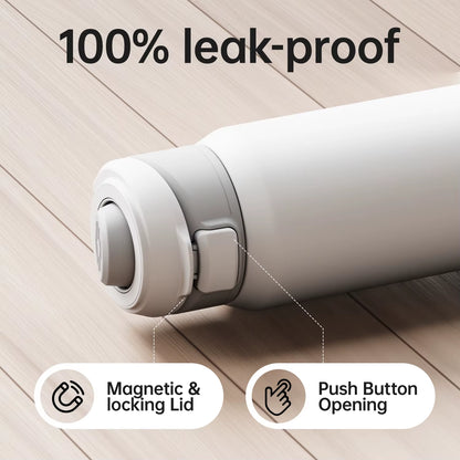 Fjbottle 710/950Ml Magnetic Lid Insulated Water Bottle with Phone Mount, Thermal Water Bottle for Outdoor