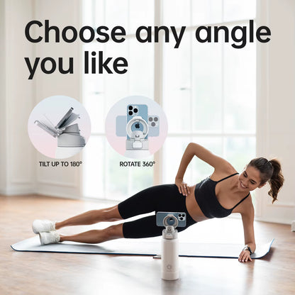 Fjbottle 710/950Ml Magnetic Lid Insulated Water Bottle with Phone Mount, Thermal Water Bottle for Outdoor