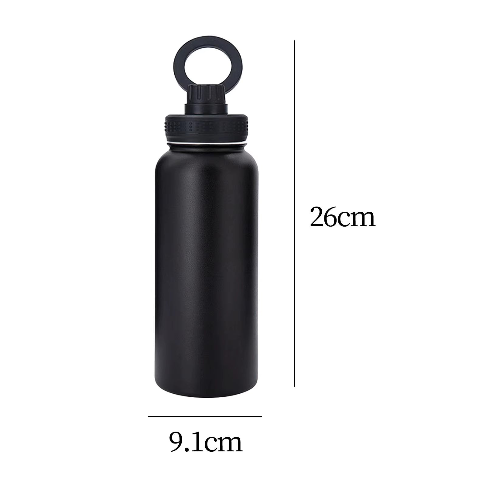Insulated Water Bottle with Phone Mount Stainless Steel